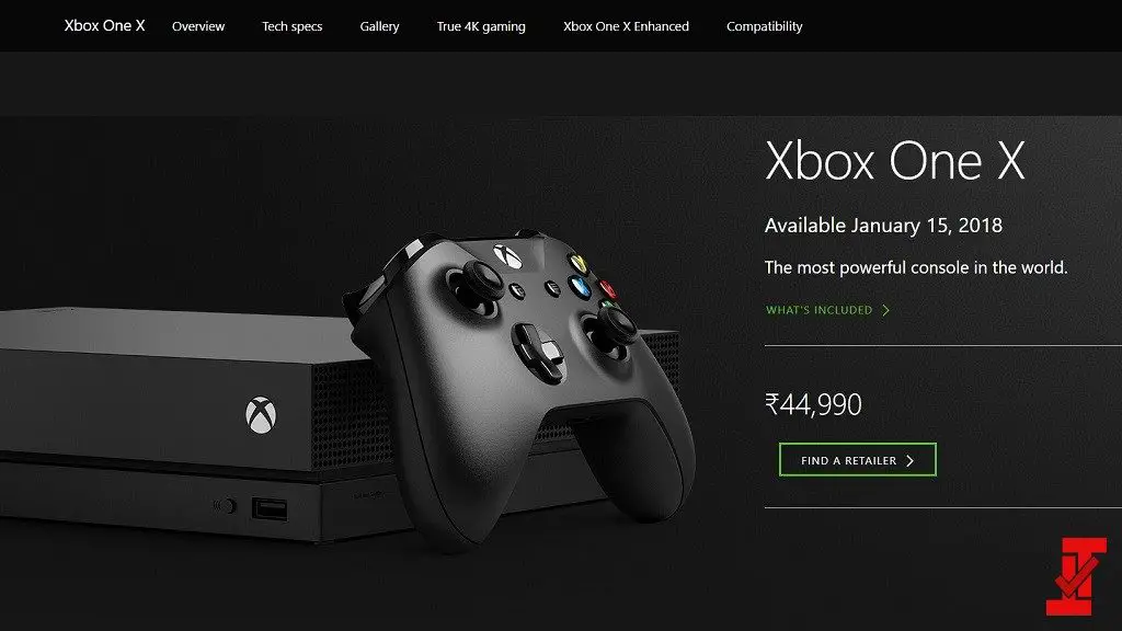 Xbox One X India pricing - TrueTech
