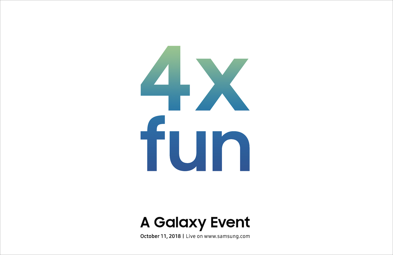 Samsung to host '4x Fun' launch event on October 11