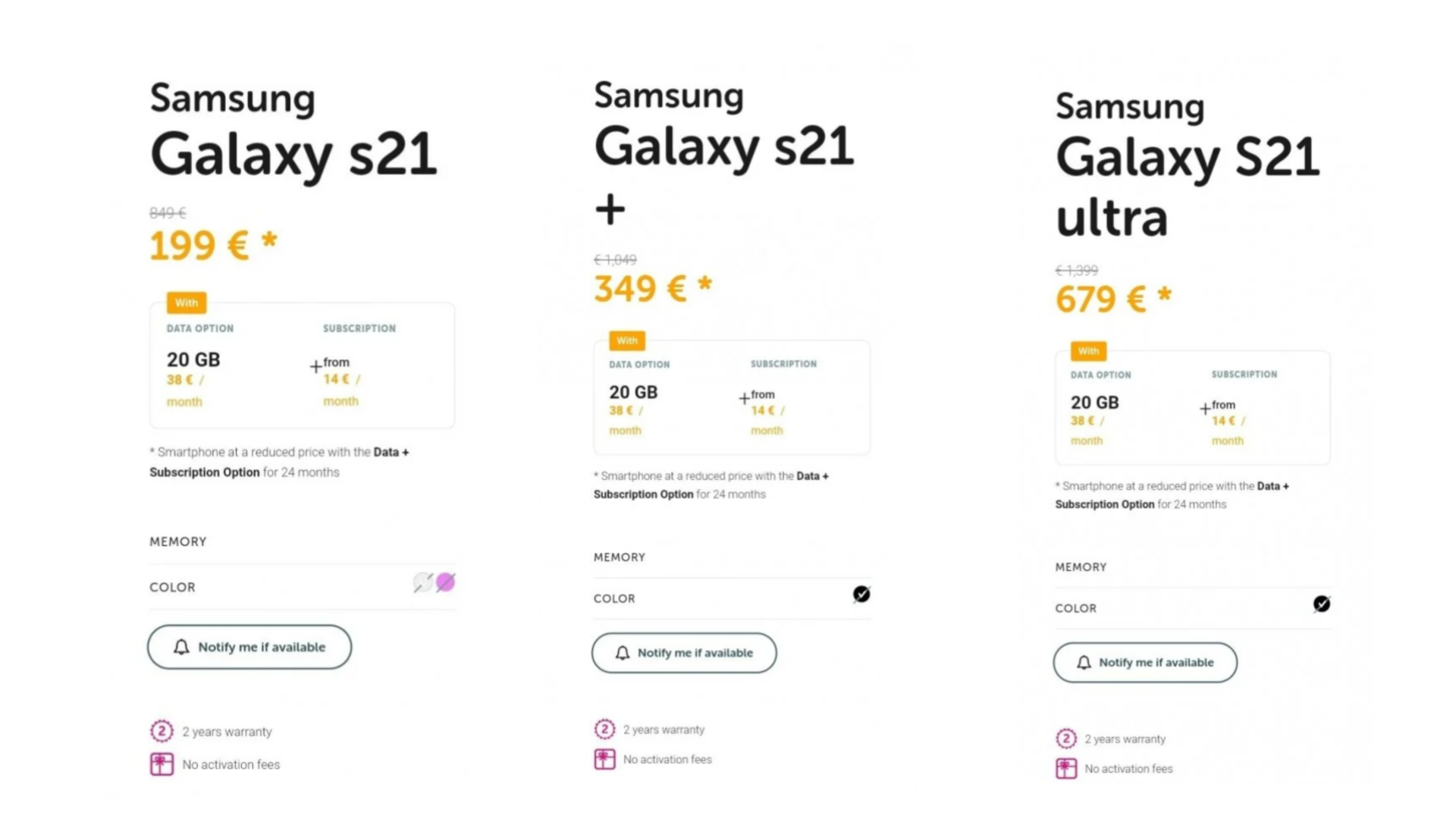 Samsung Galaxy S21 Series Pricing Accidentally Revealed By Belgian Carrier