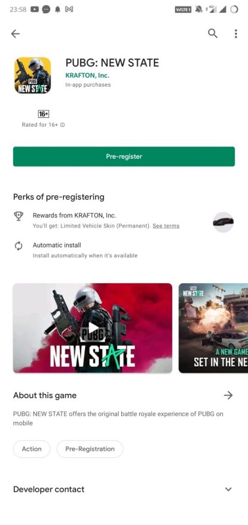 PUBG: New State pre-registrations have started in India on Android and iOS devices