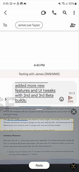 15 Surprising New One UI 5.0 Features – Android 13 – Text Extraction