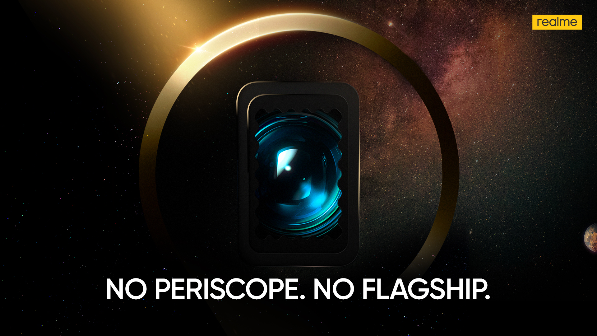 Realme teases upcoming smartphone with periscope camera for global market