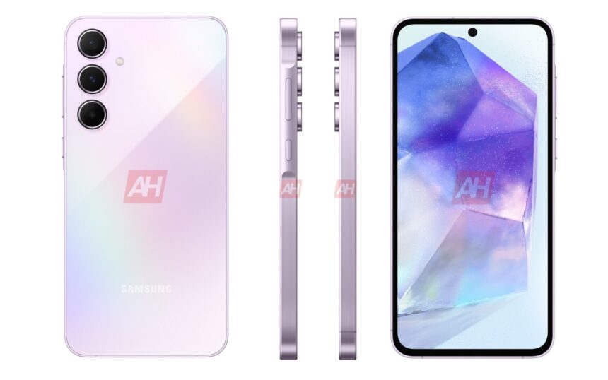 Samsung Galaxy A55 Official Renders Leaked in Three Colors