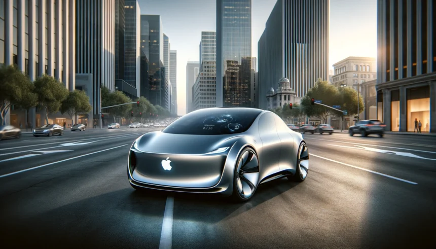 Futuristic Apple Car Project representative image generated using AI, by TrueTech