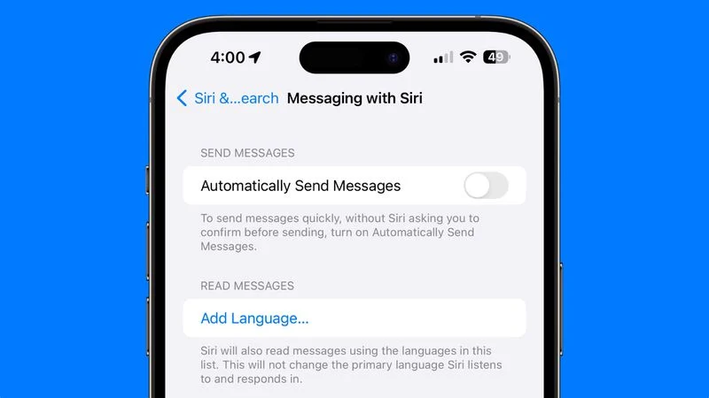 iOS 17.4 Beta: Messaging with Siri