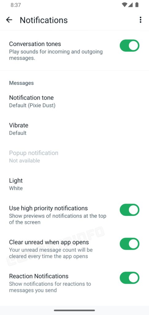 Clear Unread Message Feature on WhatsApp Beta
