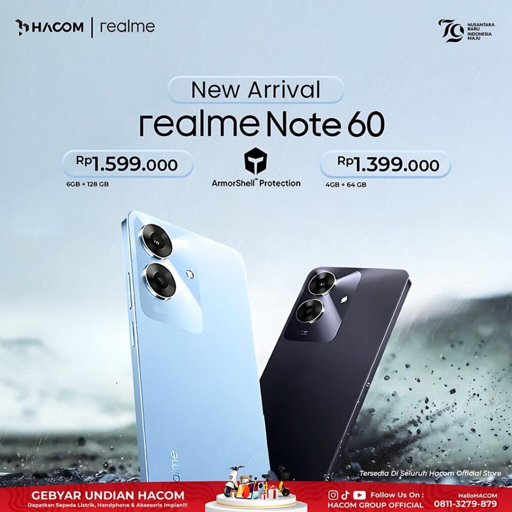 Realme Note 60 set for August 30th launch in Indonesia: Specs and free buds offer