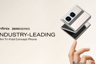 Infinix ZERO Series Mini Tri-Fold reinvents foldables with a triple-hinge design