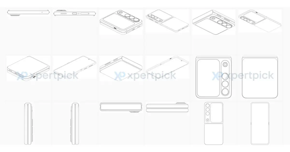 New OPPO Find N5 Flip first look surfaces in patent filing
