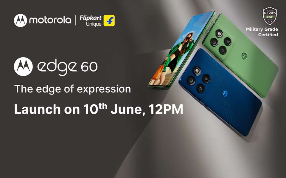 Motorola Edge 60 India launch date confirmed for June 10