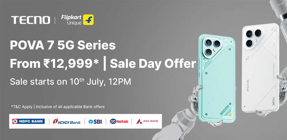 TECNO POVA 7 series launched in India starting at ₹12,999 with launch offers