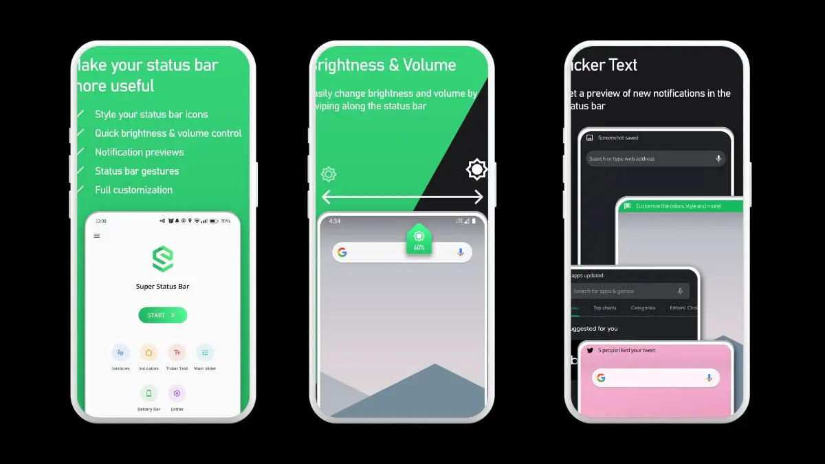 Super Status Bar - Customize
