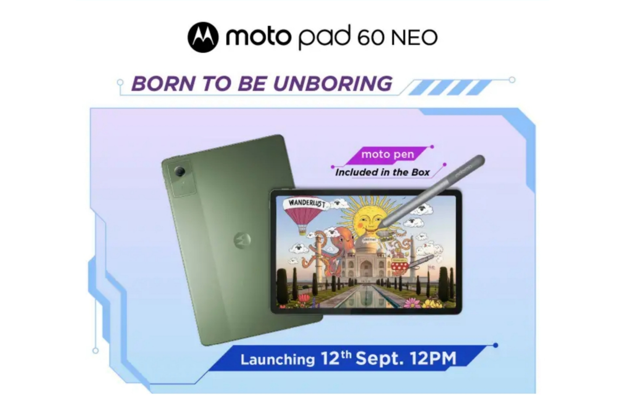 Motorola confirms India launch date for Moto Pad 60 NEO