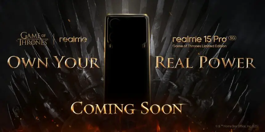 realme 15 Pro Game of Thrones Edition teased with dragon-inspired design