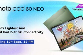 Motorola confirms India launch date for Moto Pad 60 NEO