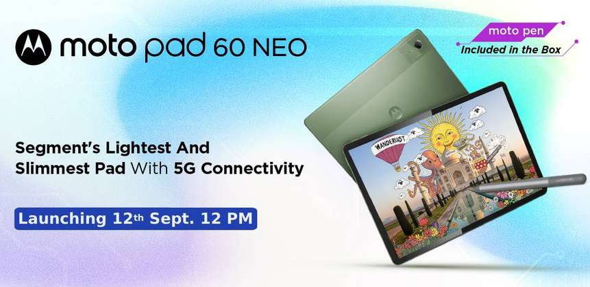 Motorola confirms India launch date for Moto Pad 60 NEO
