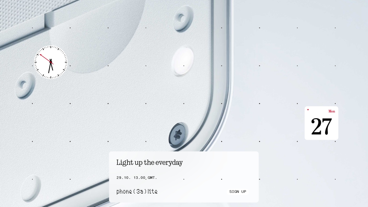 Nothing Phone (3a) Lite launch date confirmed for October 29