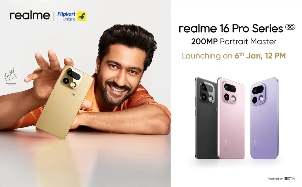 realme 16 Pro series launch date in India confirmed for January 6, 2026