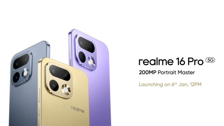realme 16 Pro specifications confirmed ahead of January 6 India launch