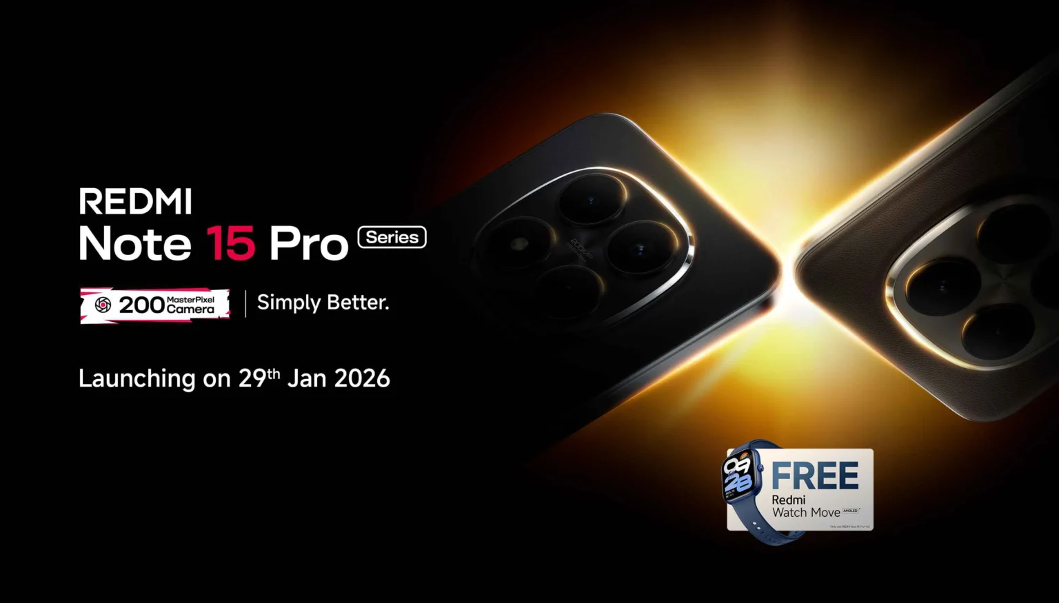 REDMI Note 15 Pro series confirmed to launch in India on January 29