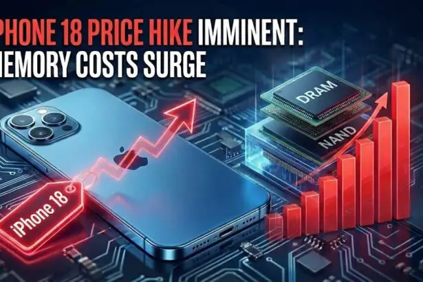 iPhone 18 price hike likely as Apple faces rising memory and chip costs