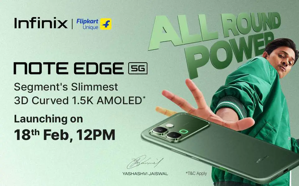 Infinix Note Edge 5G India launch date confirmed, key details ahead of February 18 debut