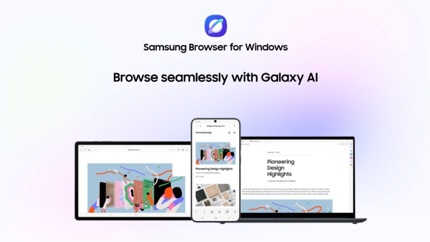 Samsung Browser for Windows launched with AI features