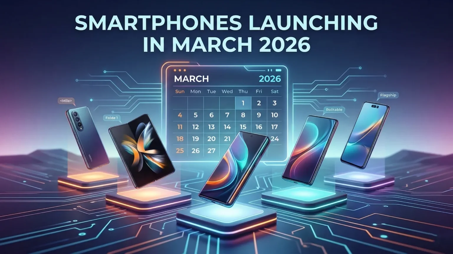 List of smartphones launching in March 2026