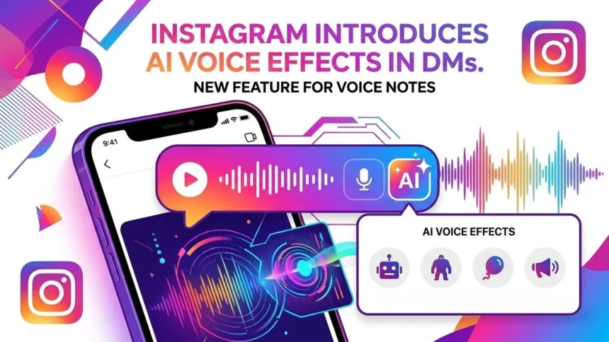 Instagram AI voice effects for voice notes in direct messages