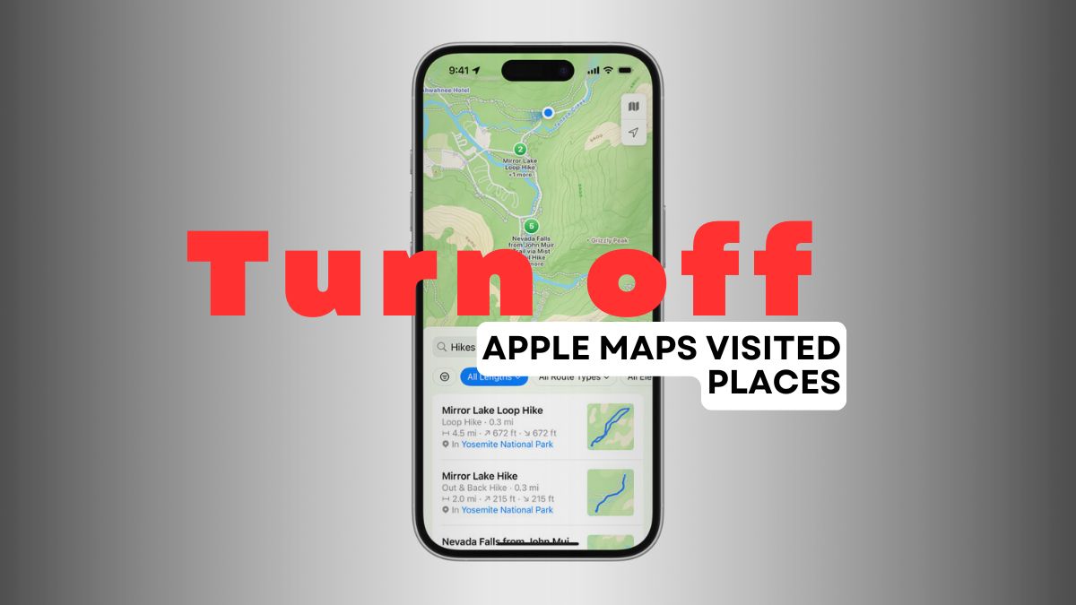 How to turn off Visited Places feature on Apple Maps