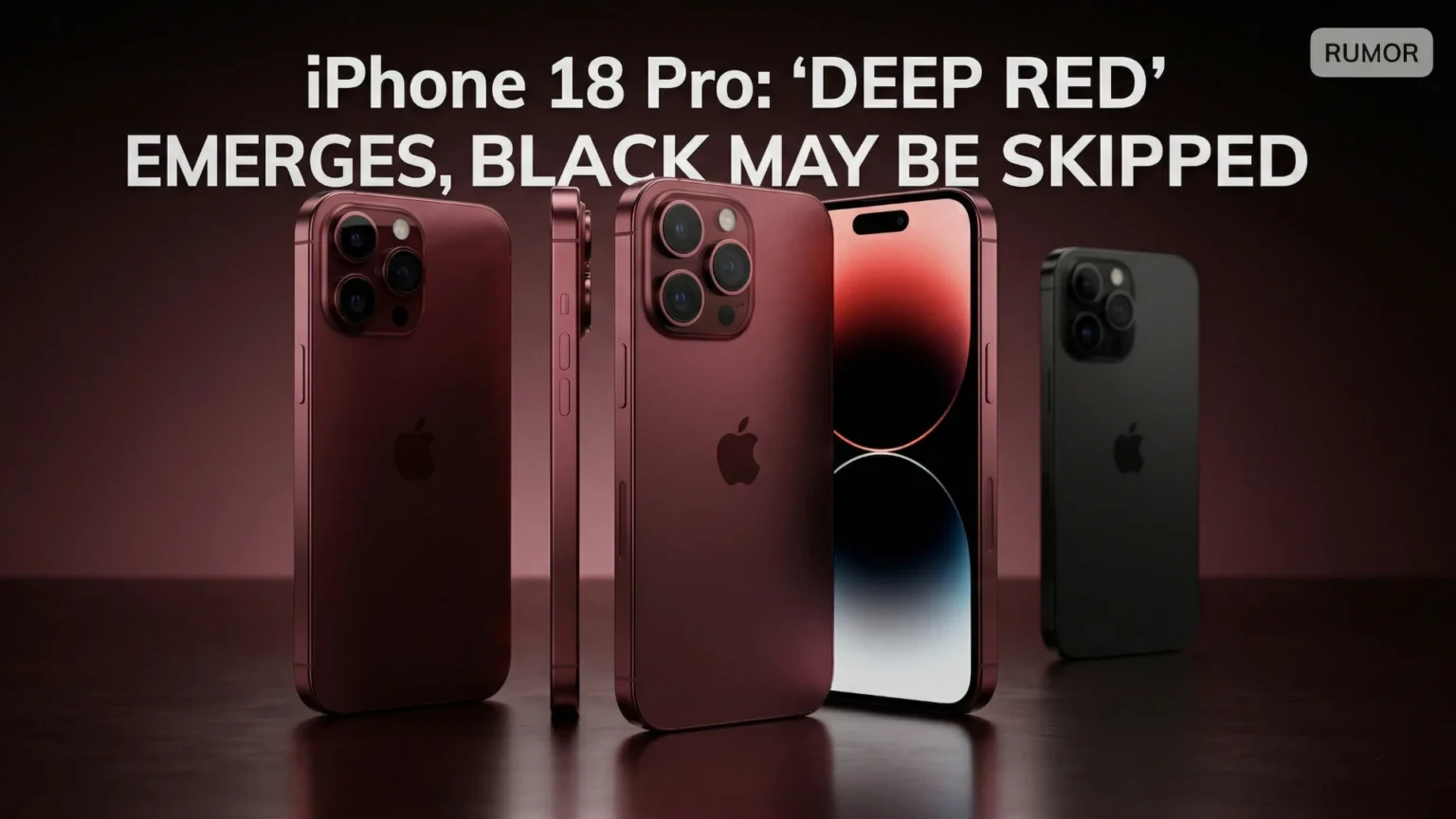 iPhone 18 Pro colors may take a bold new direction