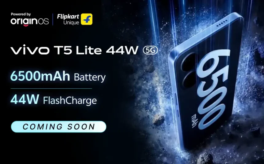 vivo T5 Lite 44W teased with 44W fast charging support