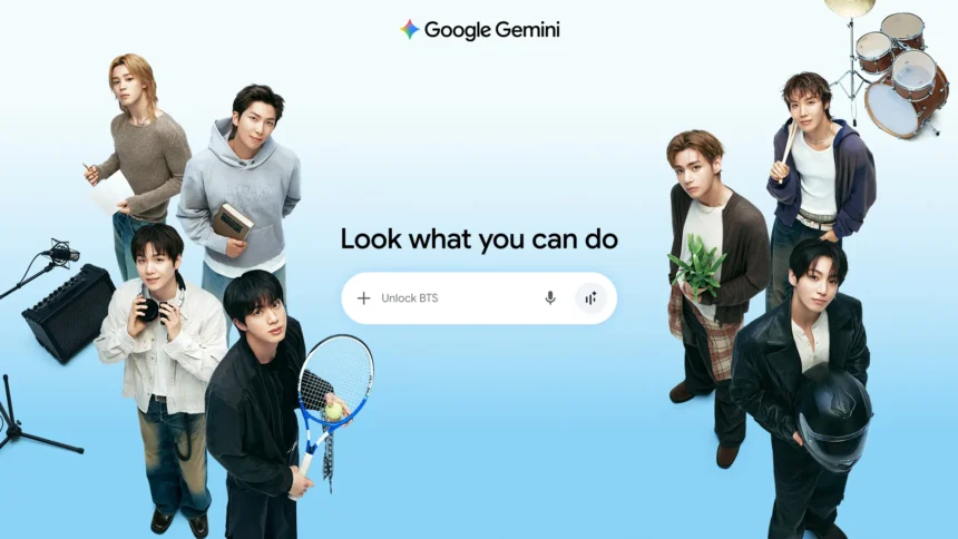 Google's Gemini and BTS collaboration brings interactive fan experiences to the app