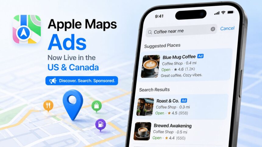 Apple Maps Ads begin rolling out in the US and Canada