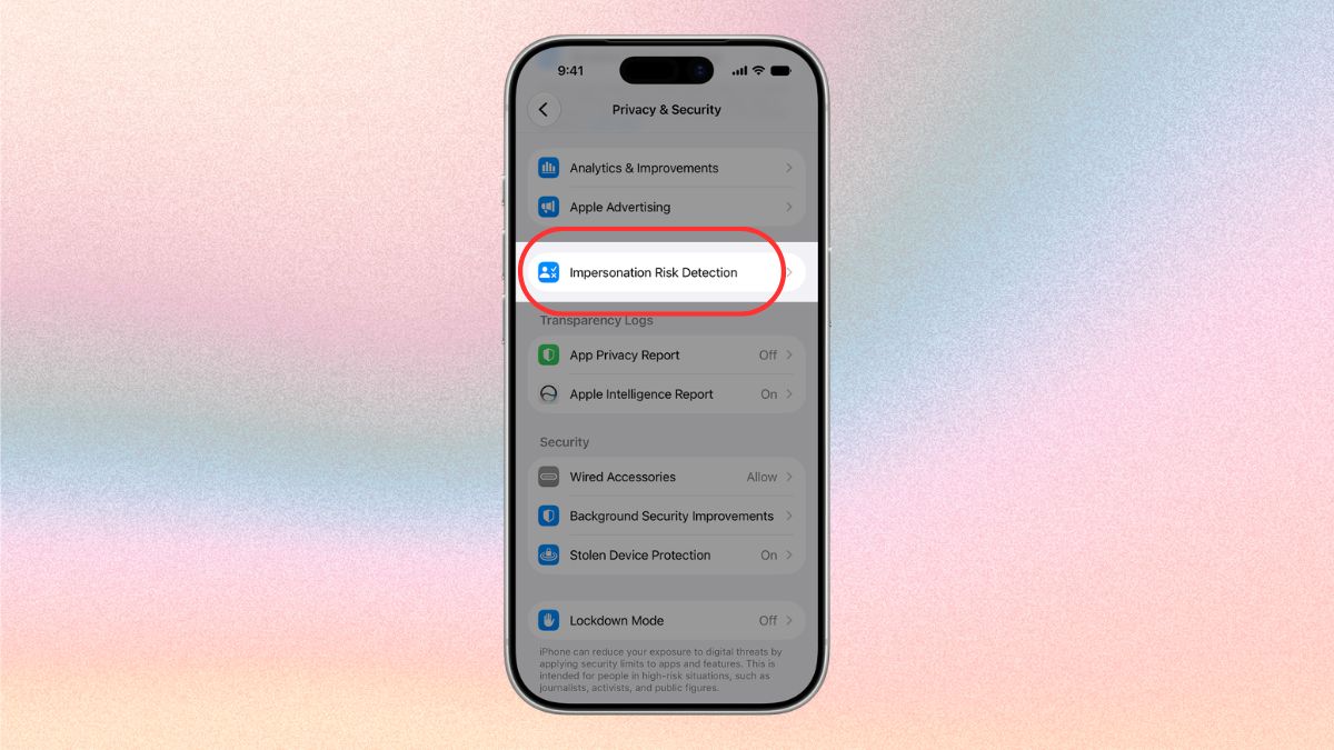Apple introduces Impersonation Risk Detection feature on iOS 27