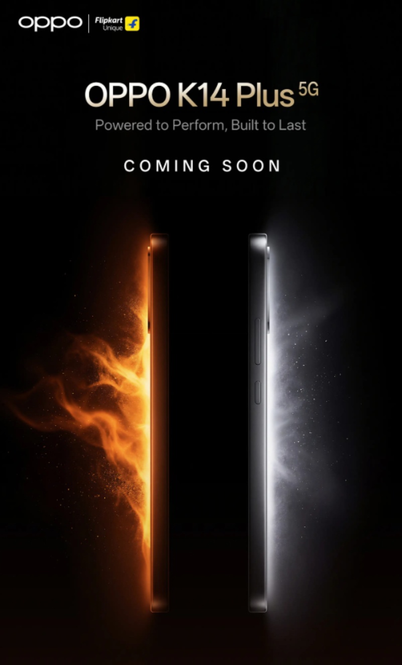 OPPO K14 Plus 5G India launch teaser
