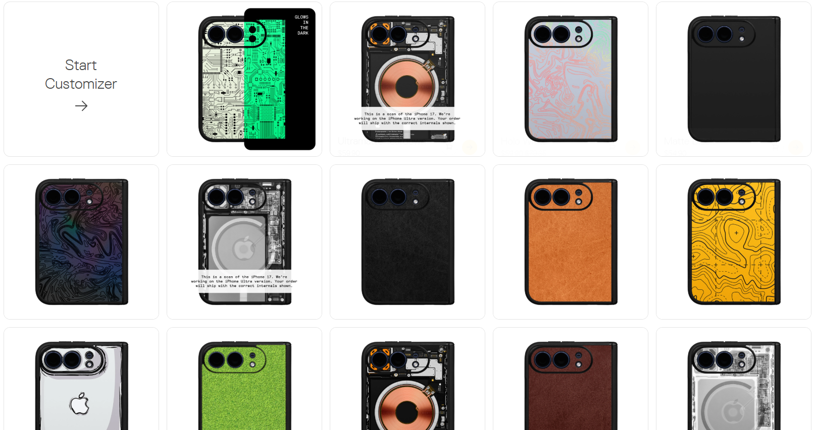 iPhone Ultra dbrand listing goes live with grips and skins