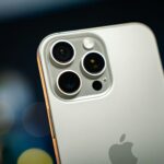iPhone 16 Pro Max rear camera lenses, illustrating a guide to smartphone camera settings.