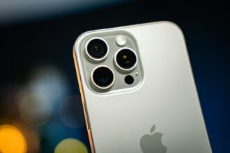 iPhone 16 Pro Max rear camera lenses, illustrating a guide to smartphone camera settings.