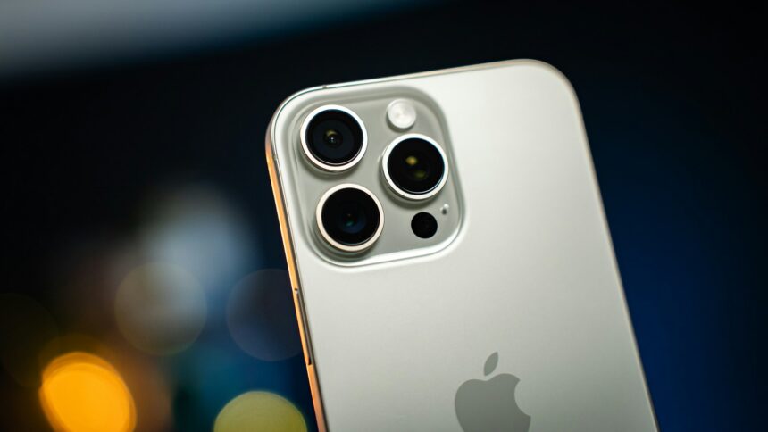 iPhone 16 Pro Max rear camera lenses, illustrating a guide to smartphone camera settings.