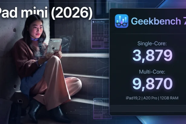 Apple iPad mini (2026) Geekbench listing