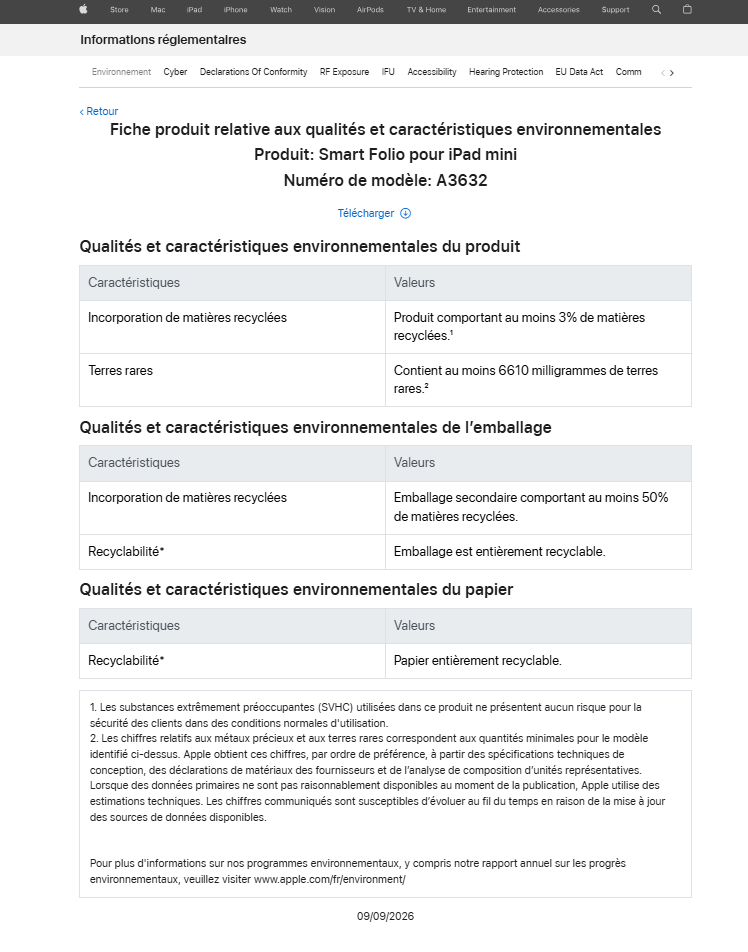 iPad mini 8 surfaces on Apple's French regulatory website