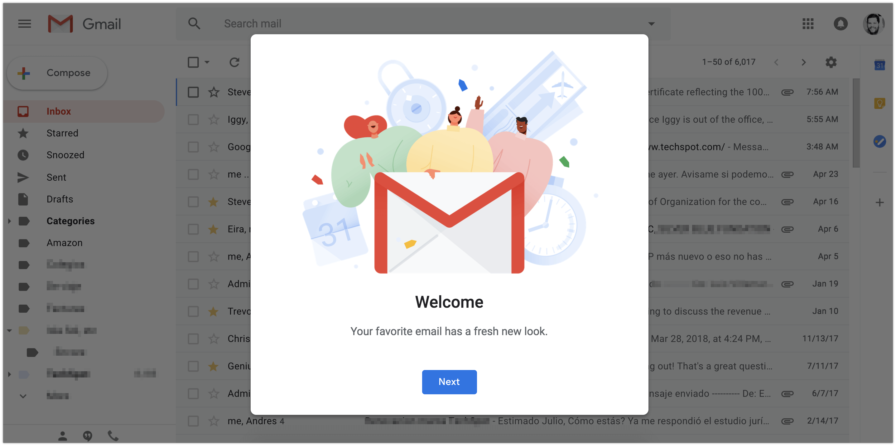 New Gmail Design