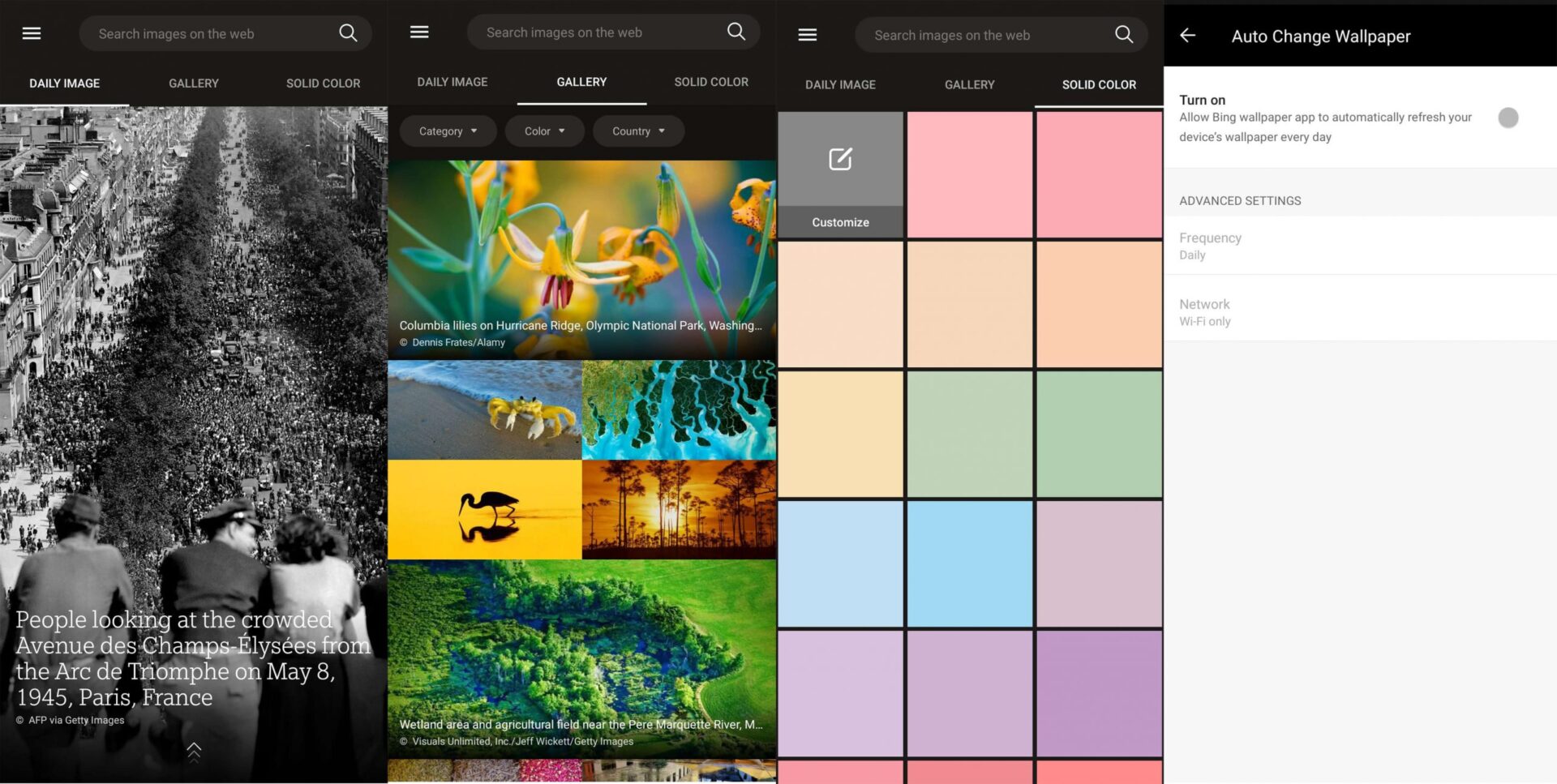 Microsoft Launched Bing Wallpaper App for Android - TrueTech
