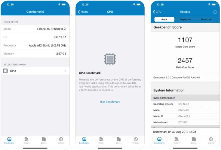 Geekbench Pro 6.2.2 download the last version for ios