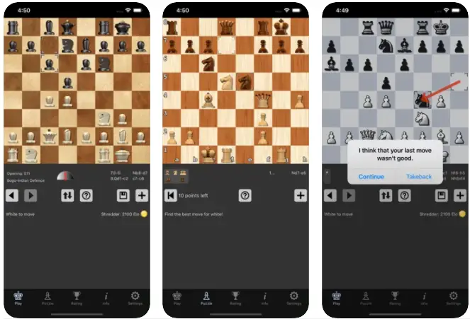 Shredder Chess iPhone game app reviewShredder Chess