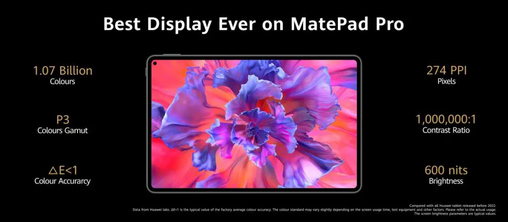 Huawei MatePad Pro 11 display