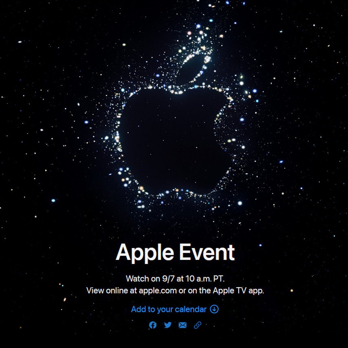 Apple Far Out Launch Invite