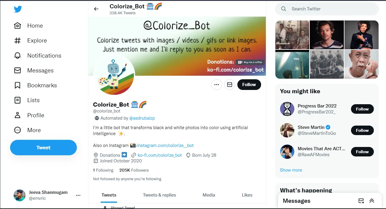 Colorize Bot – Top 10 Best Twitter Bots That You Must Use [2023 Edition] | Truetech