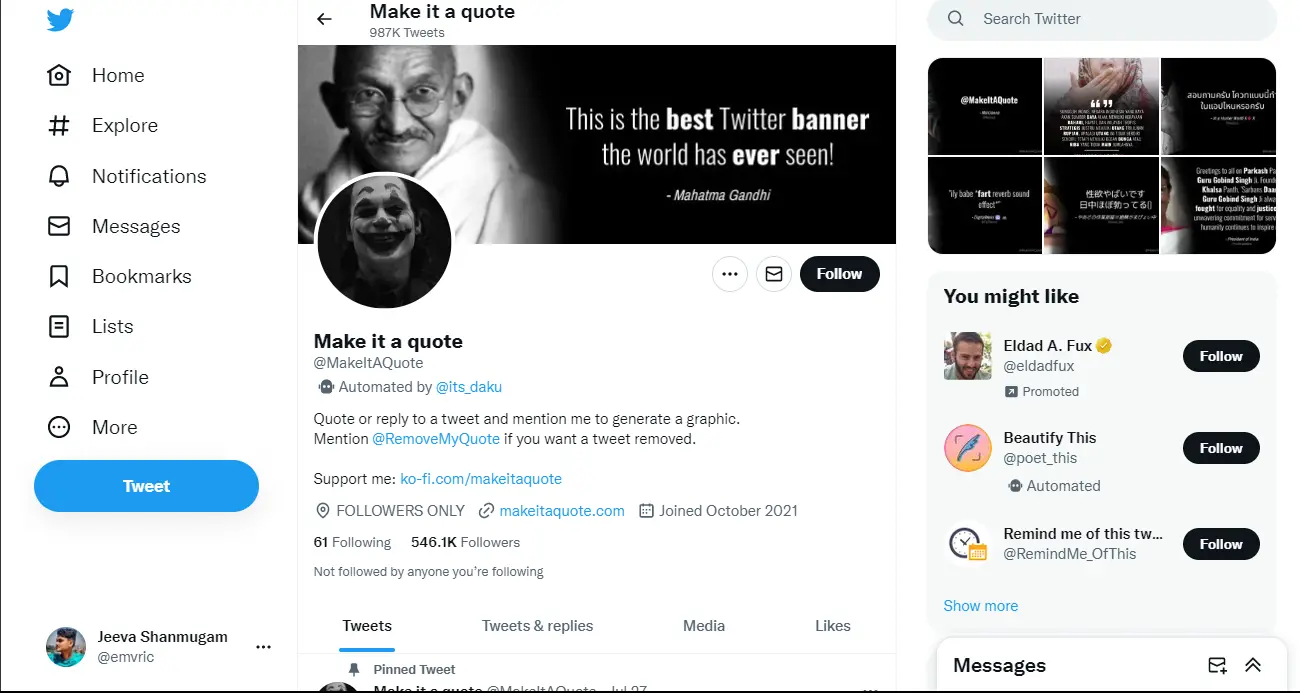 Make It A Quote – Top 10 Best Twitter Bots That You Must Use [2023 Edition] | Truetech